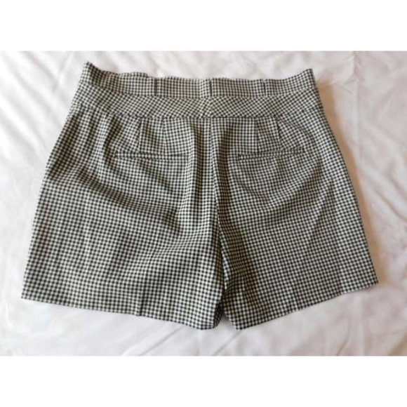 White House Black Market High-rise Gingham Paperbag Shorts size 12 NEW - Picture 5 of 6